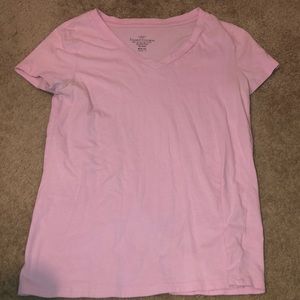 Pink V-Neck basic tee